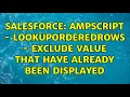 Salesforce AMPSCRIPT - Lookuporderedrows
