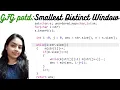 Smallest distinct window GeeksforGeeks Problem of The Day Minimum Window Substring
