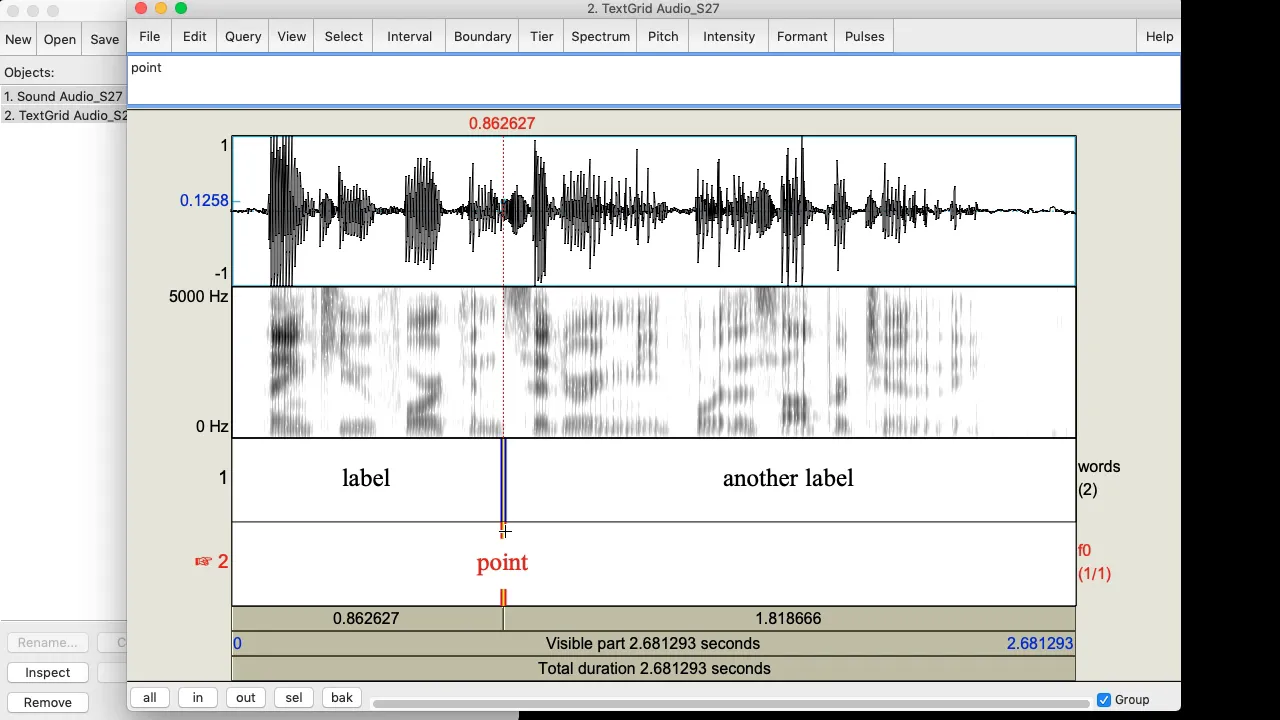 Intro to using Praat TextGrids (UMass LINGUIST 414)
