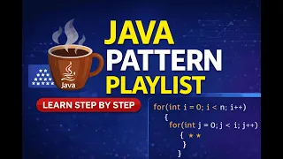 Java Programming Session 14 Pattern 8 - Reverse Number Row Pattern