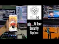 Ai Door lock or room security system using Python basic ML concepts and Arduino