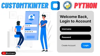 Let s Create a Modern Beautiful Login Page using Python and CustomTkinter - English