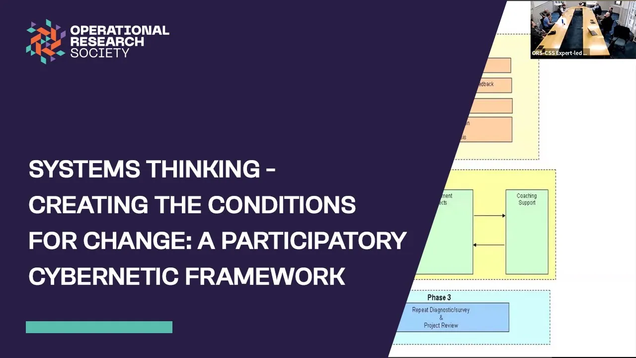 Systems Thinking - Creating the conditions for change: a participatory cybernetic framework