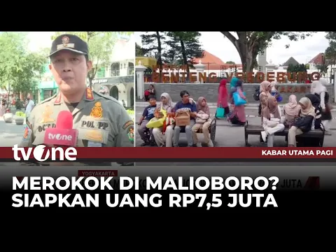 Siap-siap! Merokok di Malioboro Didenda Rp7,5 Juta