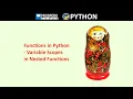 Functions in Python - Variable Scopes in Nested Functions