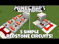 5 Simple Redstone Circuits To Improve Your Technical Builds Easy Minecraft Tutorial