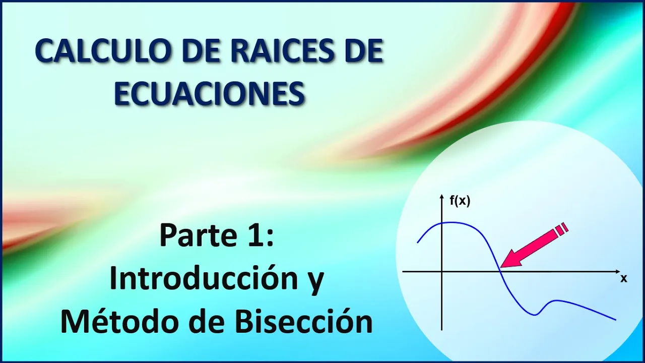 Cálculo numérico de Raíces de Ecuaciones