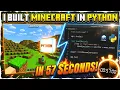 create a game in Minecraft game using python