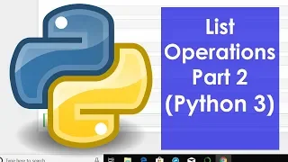 Lists operations in Python Python 3
