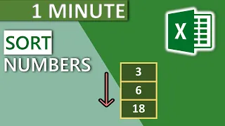 Excel Sort Column by Numbers in Order 2020