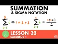 Summation and Sigma Notation Calculus Lesson 32 - JK Math