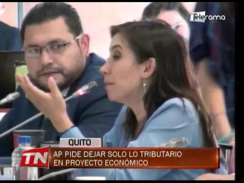 AP pide dejar solo lo tributario en proyecto económico