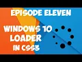 Windows 10 Loader Using Css3 Animation