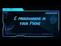 C programming using Termux Terminal in your mobile phone