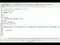 vowel count programming in c