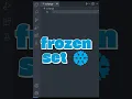 Frozen Sets Immutable Power