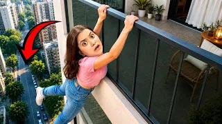 Living in BALCONY for 24 HOURS 😳