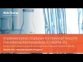 Implementation Guidance for NSPM-33 Required Research Security Programs