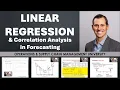 Linear Regression Correlation Analysis for Forecasting Excel Example