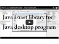 How to use JavaToast Library - Java Custom Library Tutorials