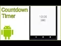 Simple Countdown Timer - Android Studio Tutorial
