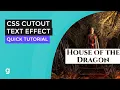 CSS Hollow or Cutout Text Effect EASY