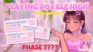 Come Chill in ROYALE HIGH with Me TOURING DORMS PHASE 7