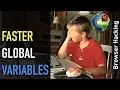 Browser hacking Optimizing global variable access in JavaScript