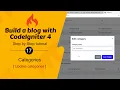 Update Categories in CodeIgniter 4