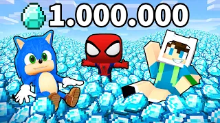 ENES VE BEBEK SONİC'İN 1.000.000 ELMASI VAR 😱 Minecraft