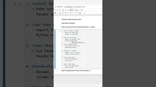 Automate Data Cleaning in Excel with Python Pandas