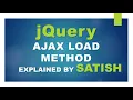 learn jQuery AJAX LOAD method explained
