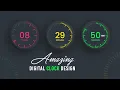 How to Create Working Digital Clock in Html CSS Javascript