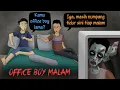 Lagu Office Boy Malam - Misterius, hanya keluar dini hari #HORORMISTERI Kartun Hantu, Animasi Film Horror