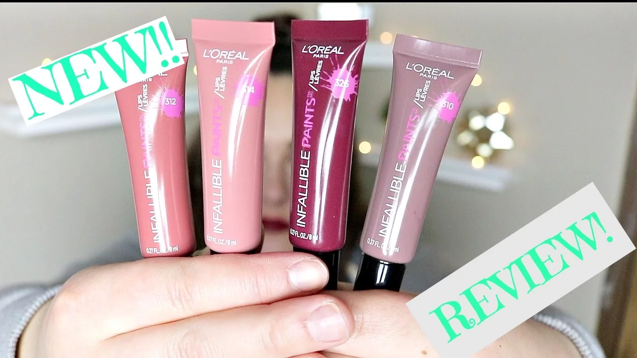BRAND NEW | L'OREAL INFALLIBLE LIP PAINTS REVIEW | ALL 14 SHADES