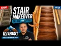 Install Cap a Tread Stair Before and after