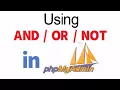 using logical operators in my sql tutorial - 2017