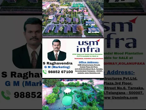#USMInfra Sandalwood Plantation: A High-Value Farming Opportunity #BusinessOpportunity #manatvlive