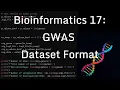 Intro to Bioinformatics 17: GWAS Dataset Format