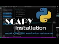 How to install scapy tool python hacking