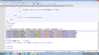 calculate total of multiple input fields calculate sum using jquery