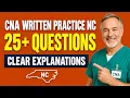 CNA Written Practice NC 25 Questions With Clear Explanations