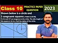 Shown below is a circle and 2 congruent squares PQRS QTUR ST SU and UT are tangents
