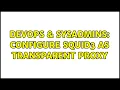 DevOps SysAdmins configure squid3 as transparent proxy 2 Solutions