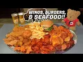 Buffalo Burger Wings Shrimp Seafood Boil Challenge in Longview Texas