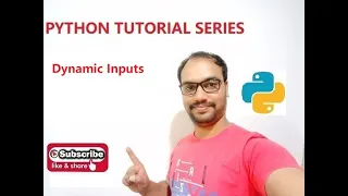Python Tutorial Learn Dynamic input in python Input