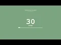 30 Second Timer Sweet Green Countdown Progress Bar
