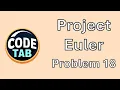 Project Euler - Maximum Path Sum Solving with Python
