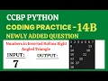 Numbers in Inverted Hollow Right Angled Triangle Coding Practice - 14B CCBP 4 0 Newly