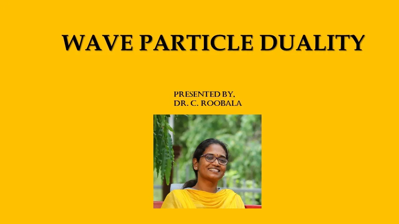 Wave-Particle Duality